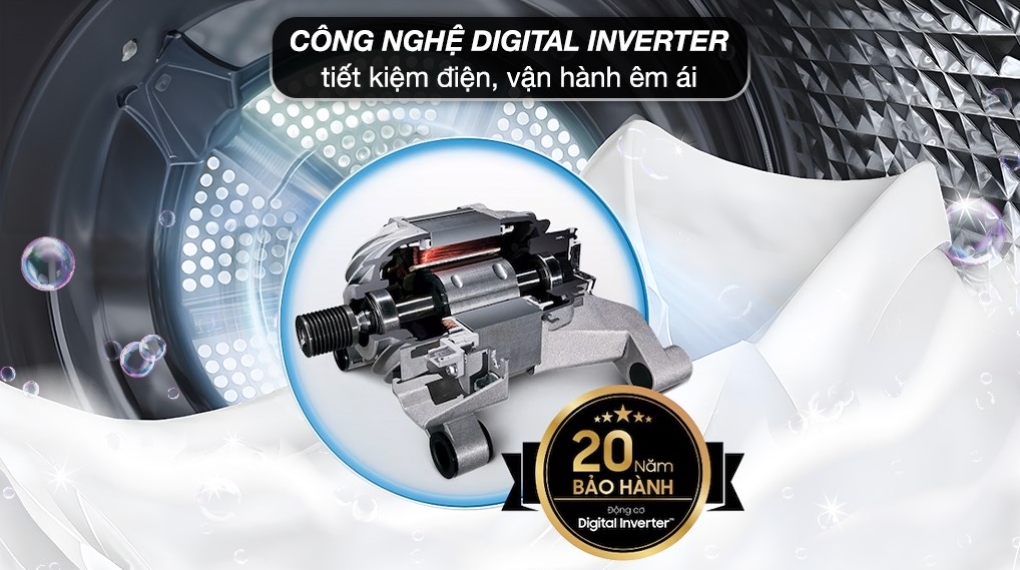 Máy giặt Aqua Inverter 9 kg AQD-D903G.BK