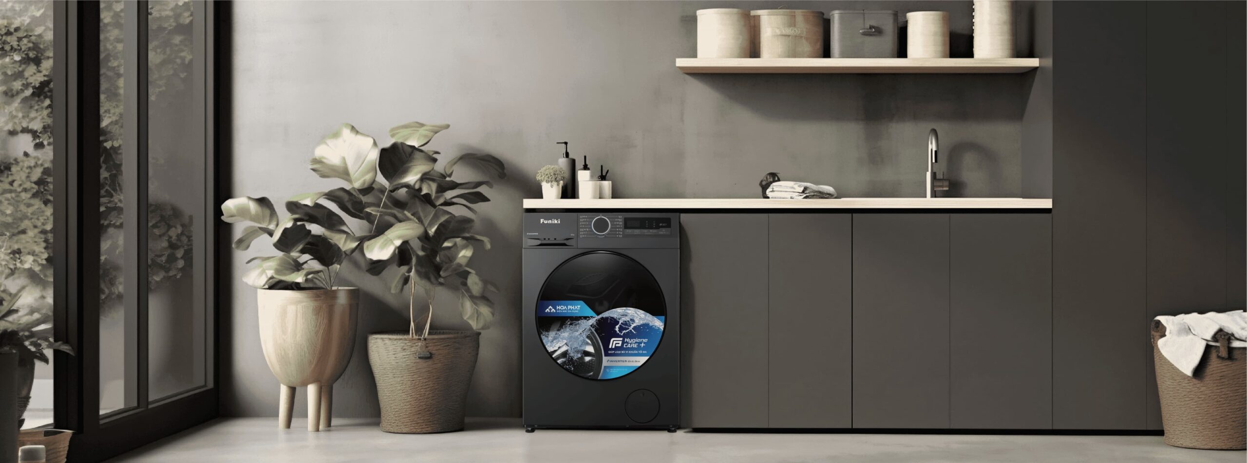 Máy giặt Funiki Inverter 9.5 kg HWM-95ADG