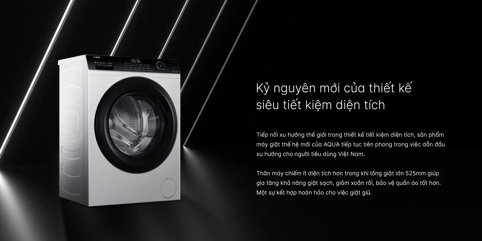 Máy giặt sấy Aqua Inverter 9 kg AQD-A902J.BK