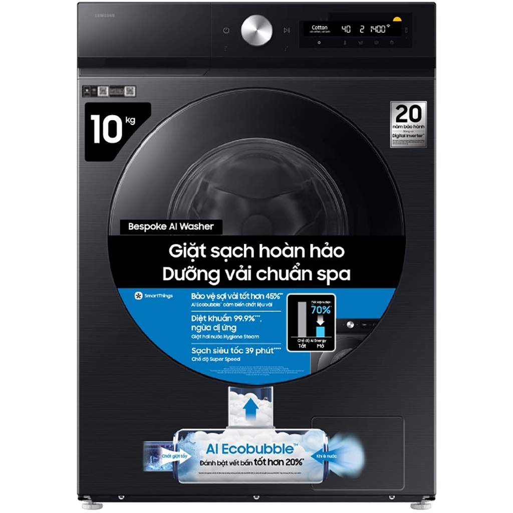 Máy giặt Samsung Inverter 10 kg WW10DB7U34GBSV