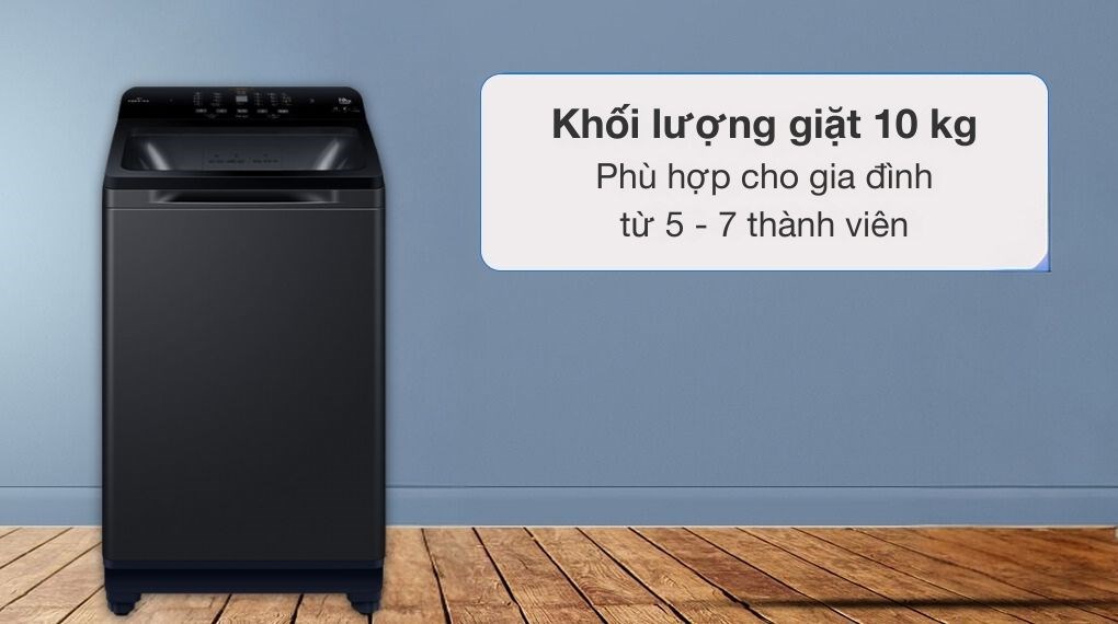 Máy giặt sấy Aqua Inverter 10 kg AQW-DR100JT.BK