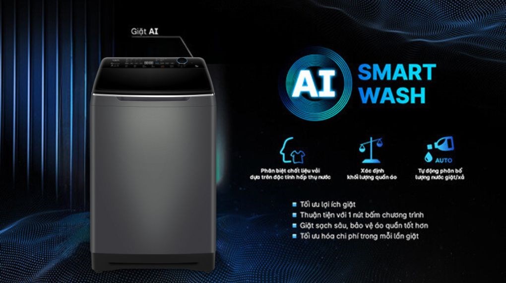 Máy giặt Aqua Inverter 14 kg AQW-DR140UHT.PS