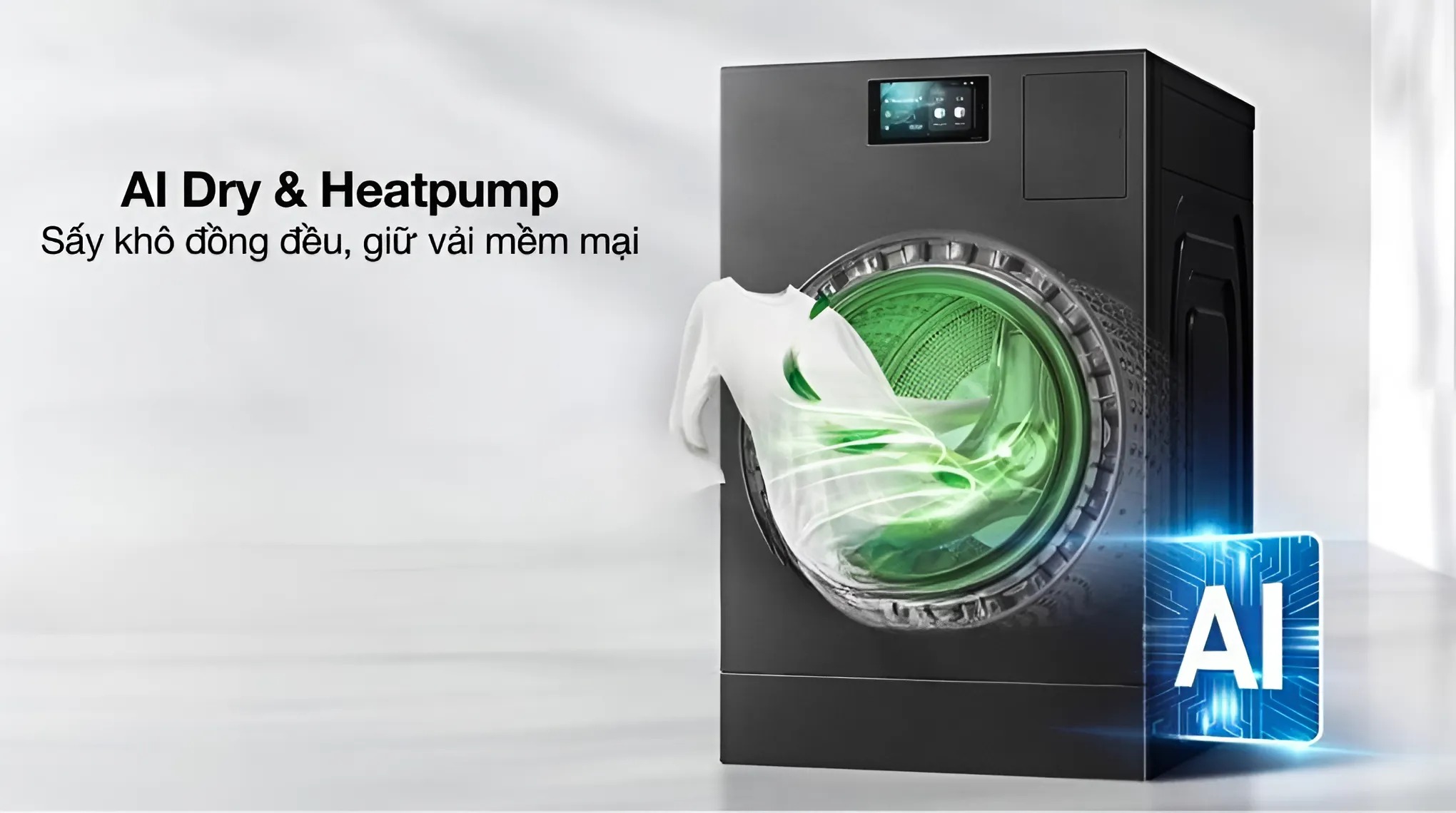 Máy giặt sấy Samsung Bespoke AI Inverter 25kg WD25DB8995BZSV