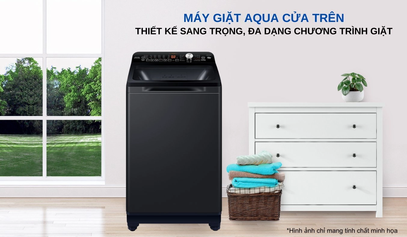 Máy giặt Aqua Inverter 10.5 kg AQW-FR101GT.BK