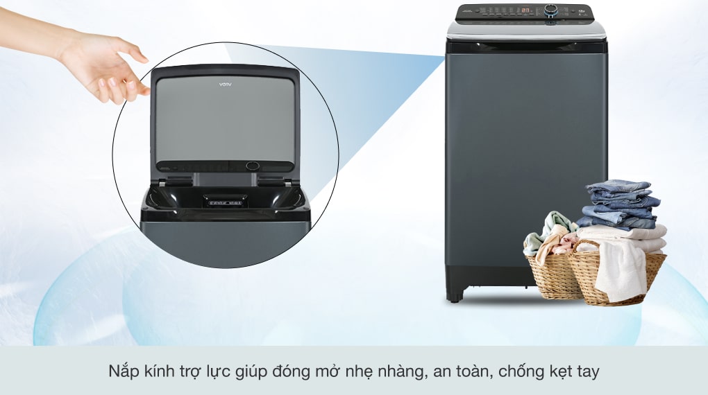 Máy giặt Aqua Inverter 12 kg AQW-FR120HT.BK