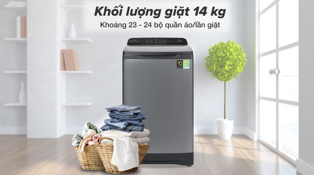 Máy giặt Aqua Inverter 14 kg AQW-FR140UHT.SS