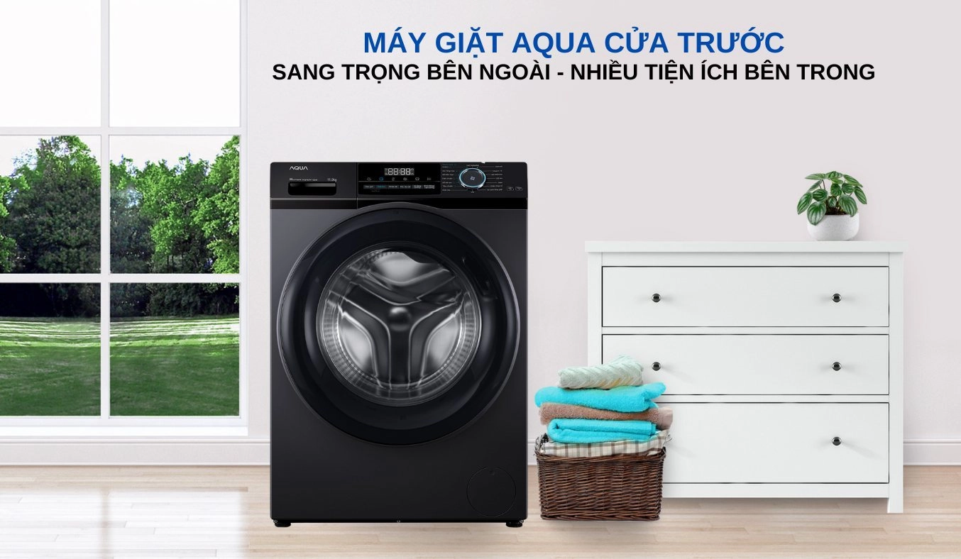 Máy giặt Aqua Inverter 11 kg AQD-A1102J.BK