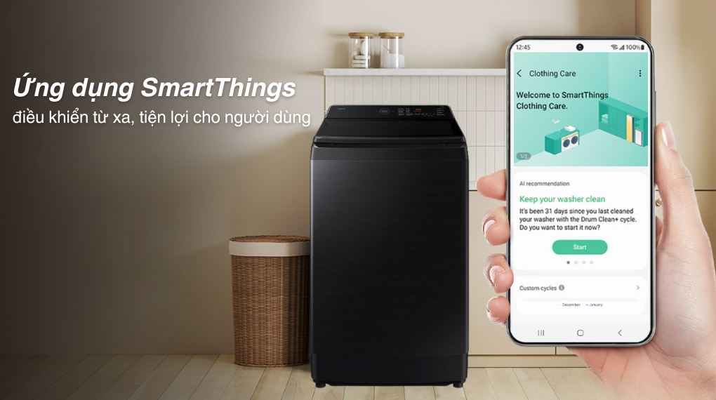 Máy giặt Samsung 19 kg WA80F19B9BSV
