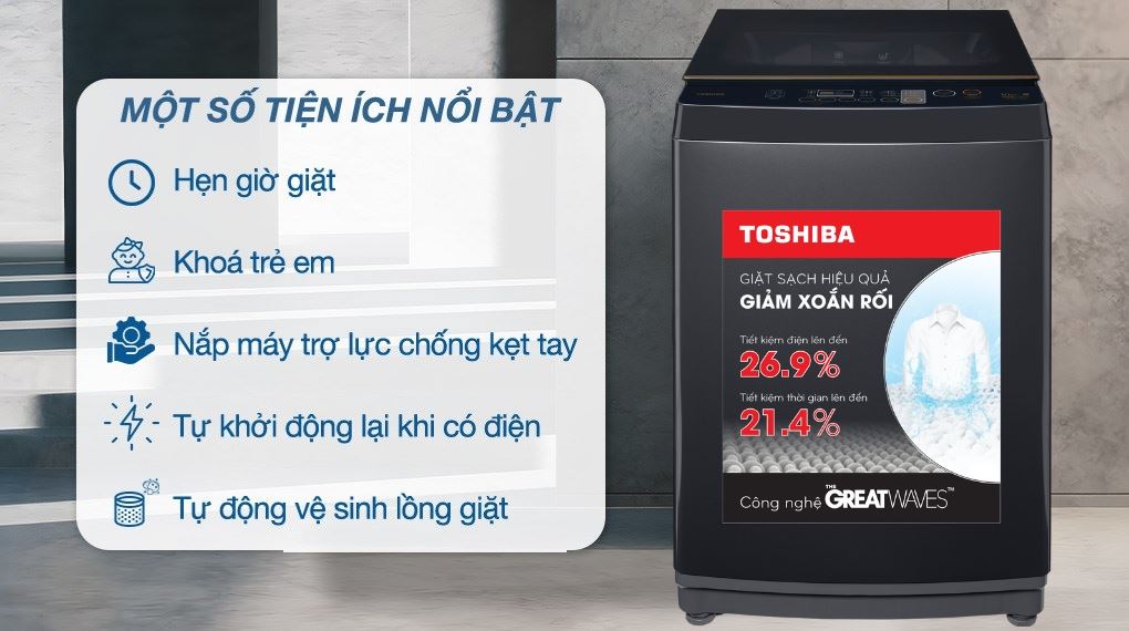 Máy giặt Toshiba Inverter 10 kg AW-DM1100JV(MK)