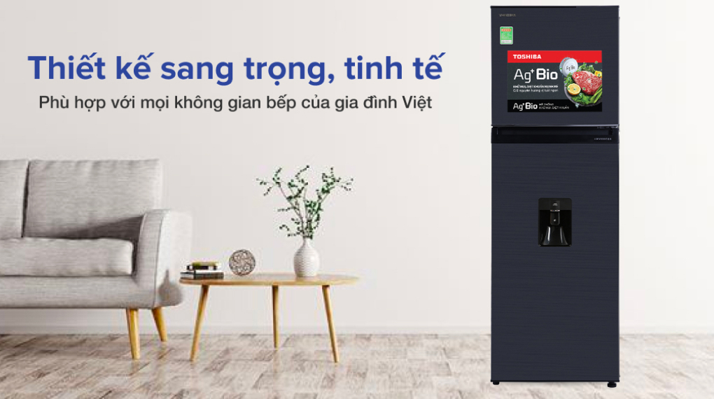 Tủ lạnh Toshiba Inverter 249 lít GR-RT325WE-PMV(06)-MG