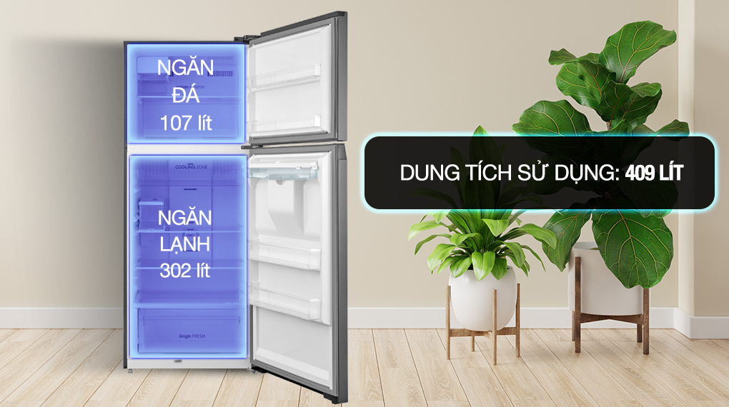 Tủ lạnh Toshiba Inverter 409 lít GR-RT535WEA-PMV(06)-MG