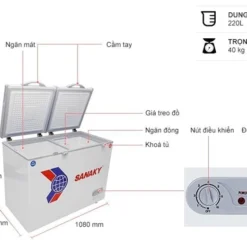 Tủ Đông Sanaky 285 lít VH-285W2