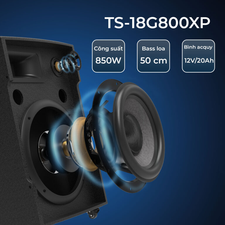 Loa kéo Dalton TS-18G800XP (kèm 2 mic) 850W