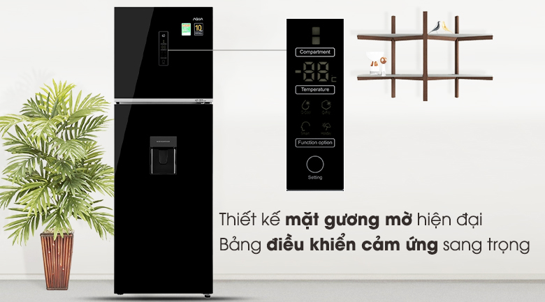 Tủ lạnh Aqua Inverter 347 lít AQR-T389FA(WGB)