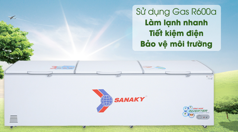 Tủ đông Sanaky Inverter 1143.5 lít VH-1399HY4K