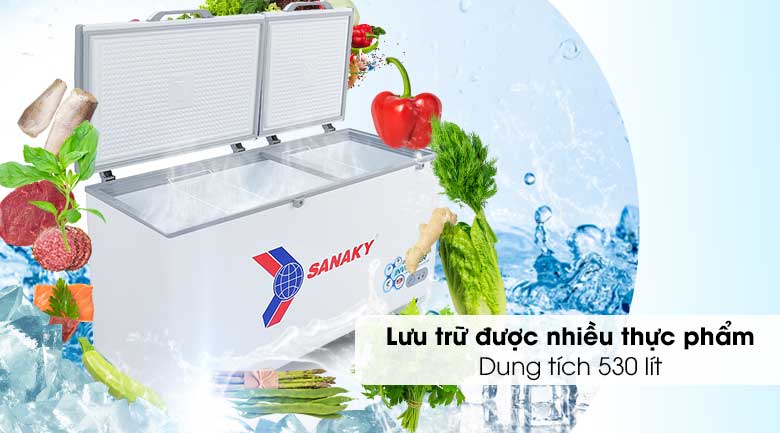 Tủ đông Sanaky Inverter 530 lít VH-6699HY3