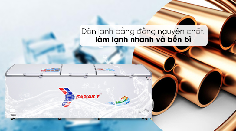 Tủ đông Sanaky 900 lít VH-1199HY