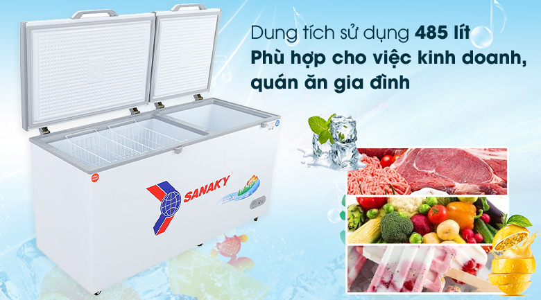 Tủ đông Sanaky 485 lít VH-6699W1