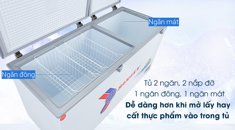 Tủ đông Sanaky 485 lít VH-6699W1