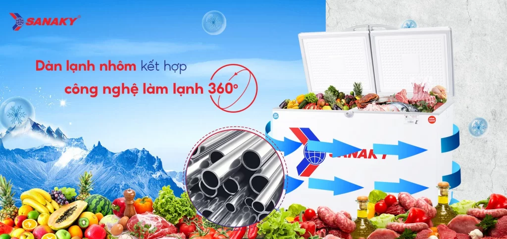 Tủ Đông Sanaky 405 lít VH-405W2 