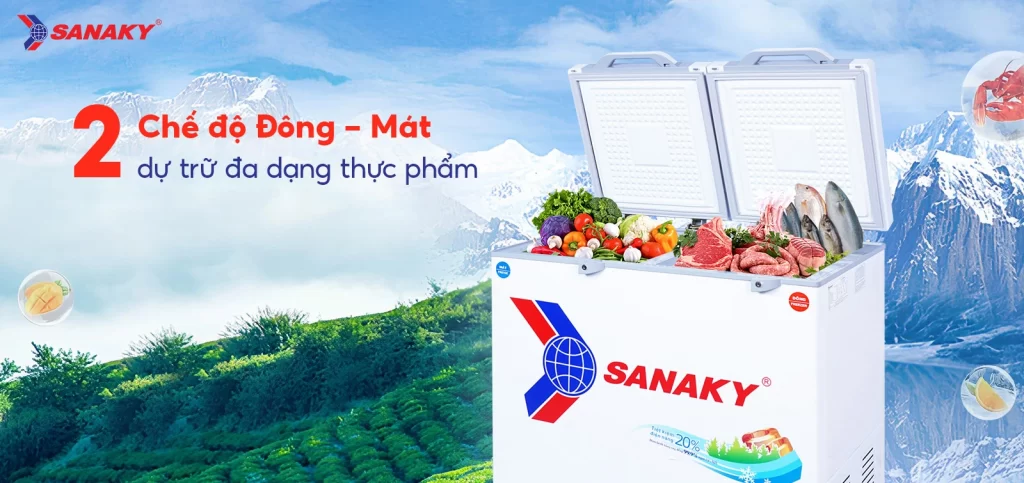 Tủ đông Sanaky 195 lít VH-2599W2KD 