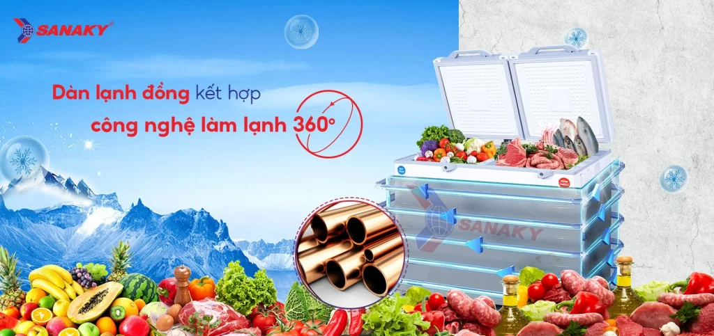 Tủ đông Sanaky 220 Lít TD.VH2899W2KD