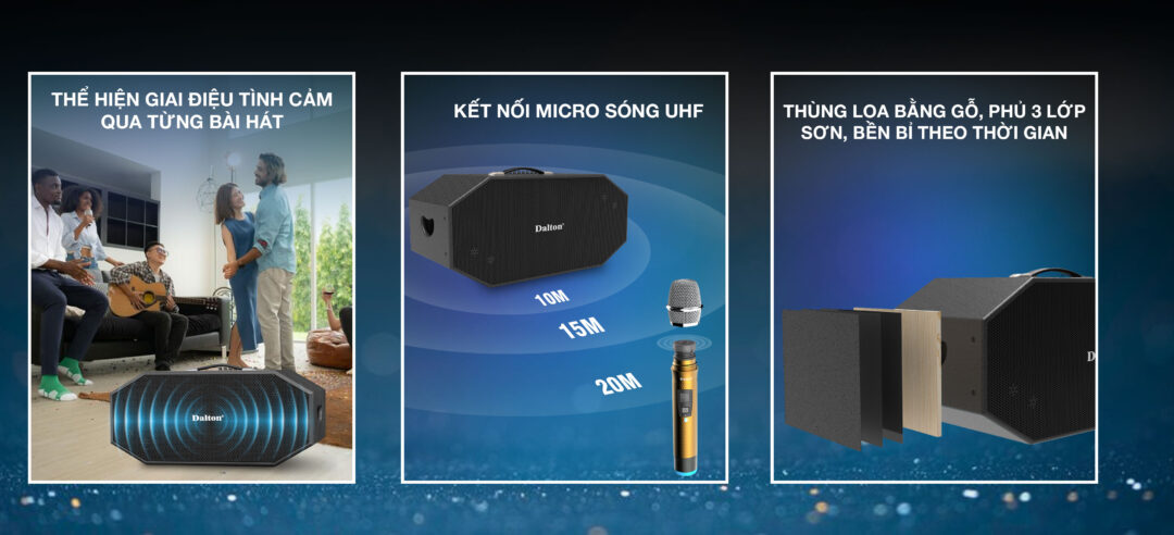 Loa Karaoke Xách Tay Dalton K208H