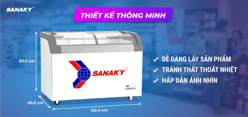 Tủ Đông Sanaky 280 lít VH-382KB