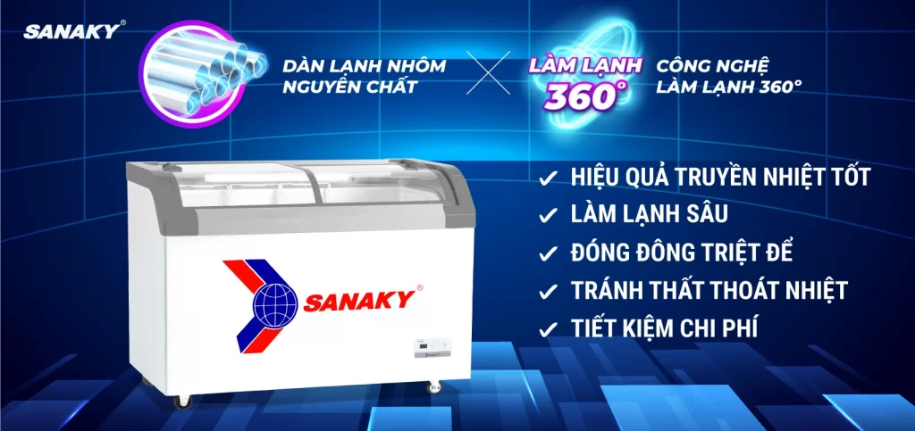 Tủ Đông Sanaky 280 lít VH-382KB