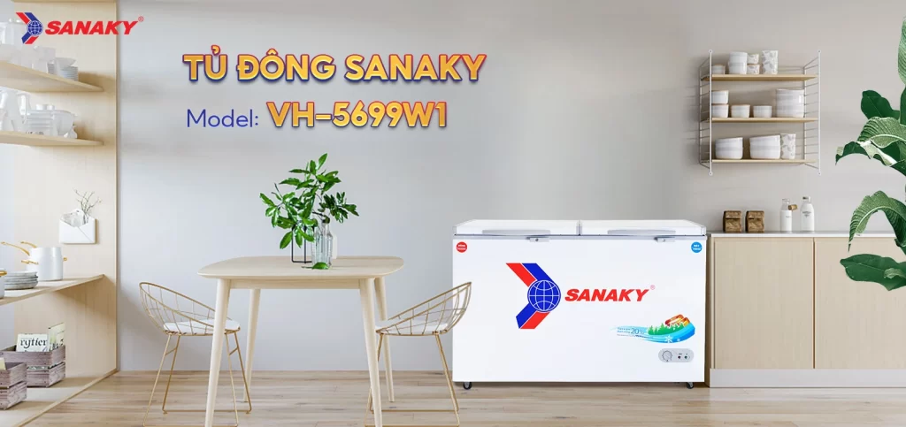 Tủ đông Sanaky 365 lít VH-5699W1