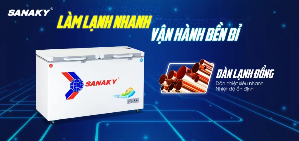 Tủ đông 365 lít Sanaky VH5699W2K