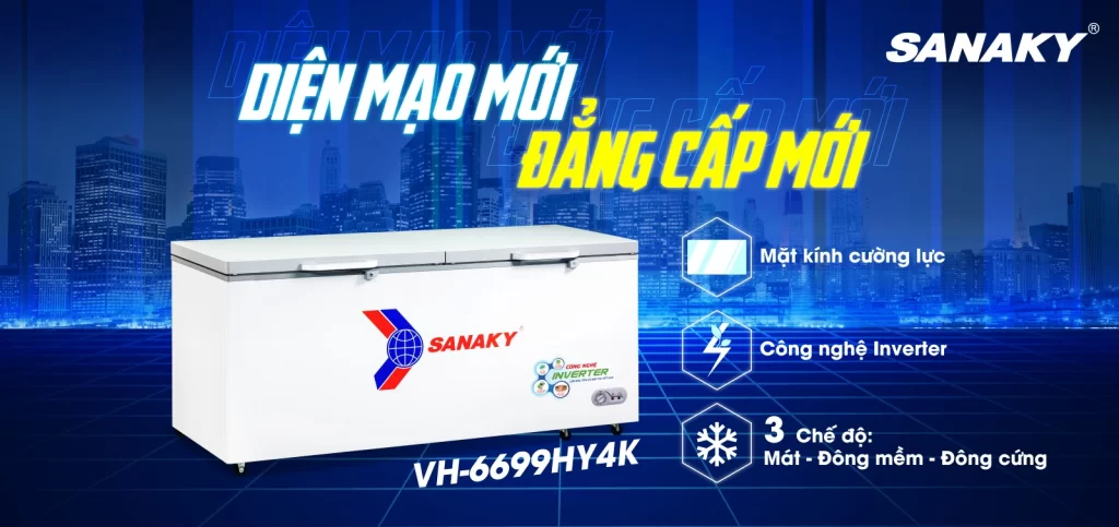Tủ đông Sanaky 660 lít VH-6699HY4K