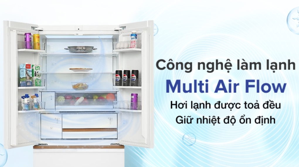 Tủ lạnh Toshiba Inverter 533 lít Japandi Multi Door GR-RF690WI-PGV(67)