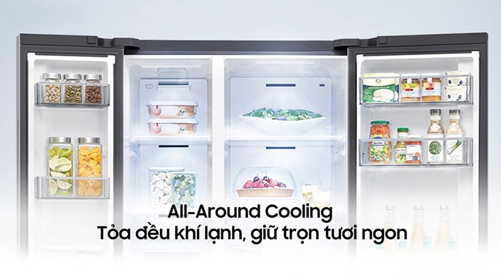 Tủ lạnh Samsung Inverter 655 lít Side By Side RS70F65Q3FSV