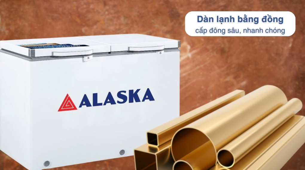 Tủ đông Alaska Inverter 396 lít BCD-5568CI