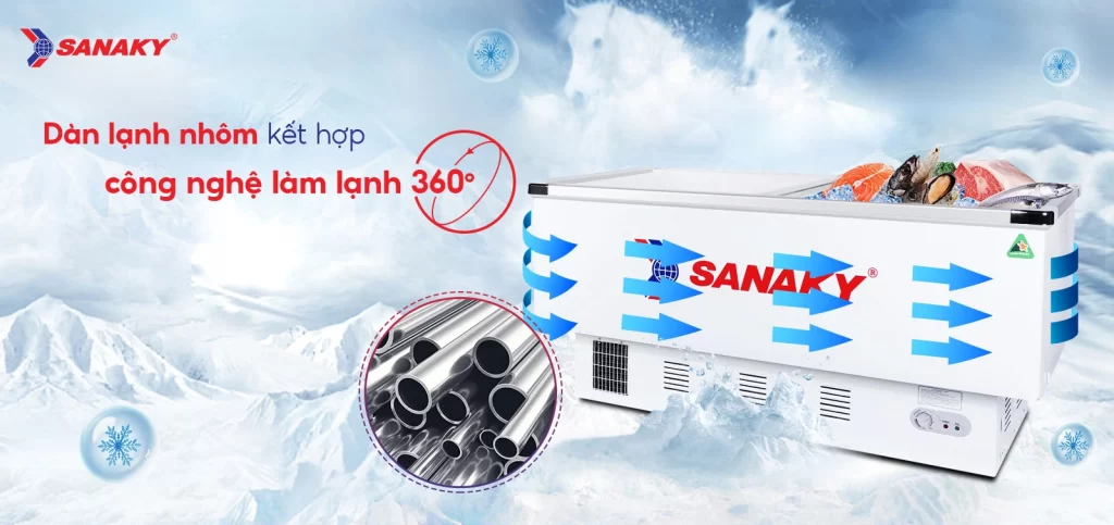 Tủ đông Sanaky 516 lít VH-999K
