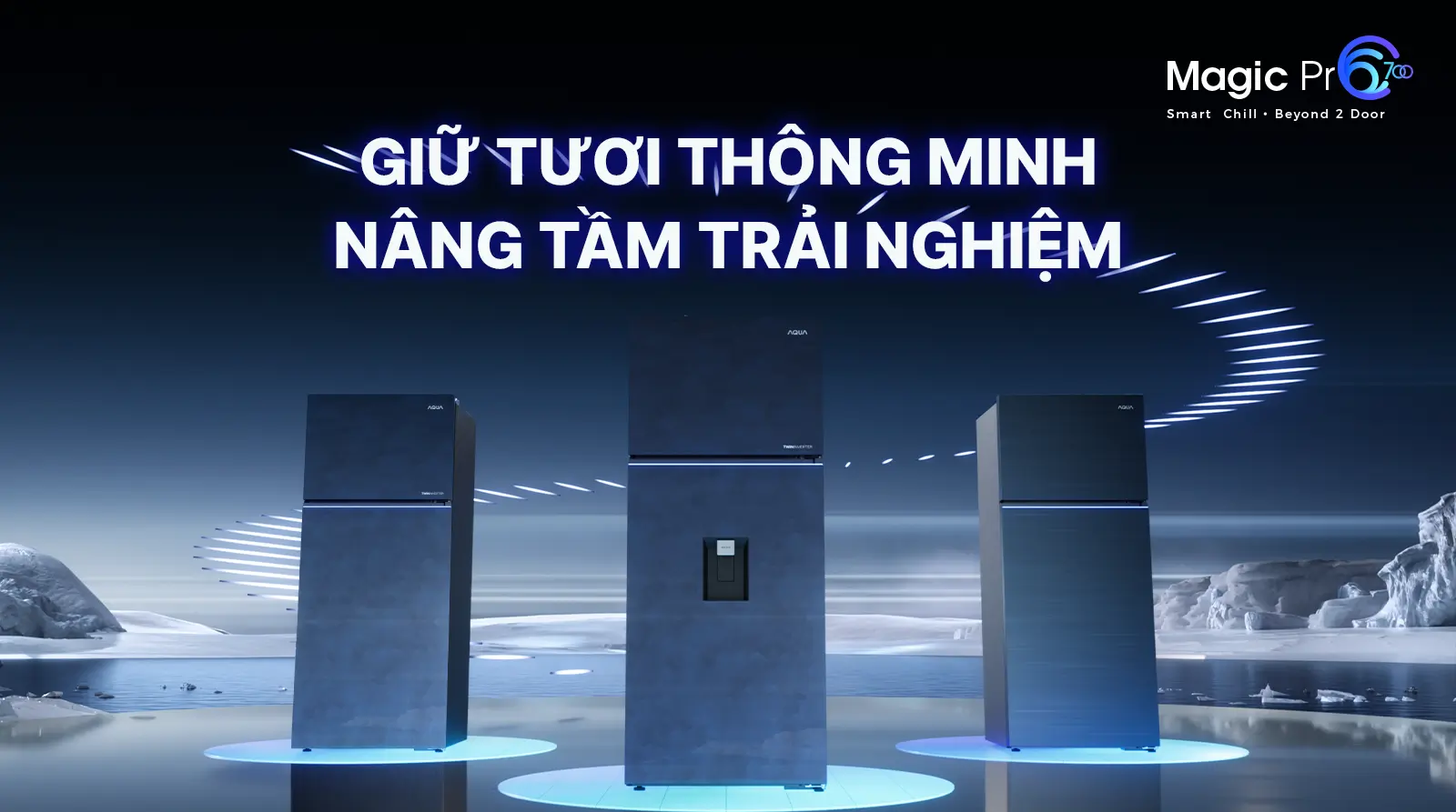 Tủ lạnh Aqua Inverter 455 lít AQR-TA518FA(SL)