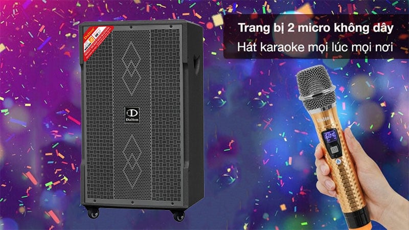 Loa kéo Dalton TS-12G400XP (kèm 2 mic) 500W