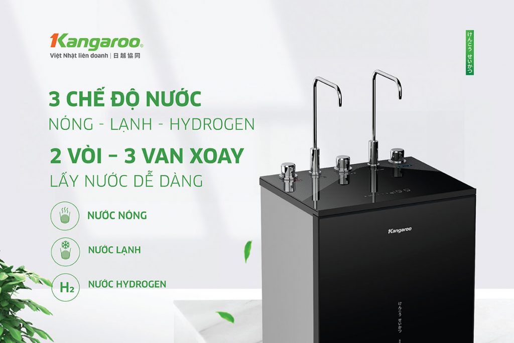 Máy lọc nước Kangaroo Hydrogen Infinity nóng lạnh KGHC10V6