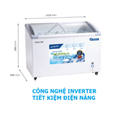 Tủ Đông Hòa Phát Inverter 451 Lít HSF AD8451.C1