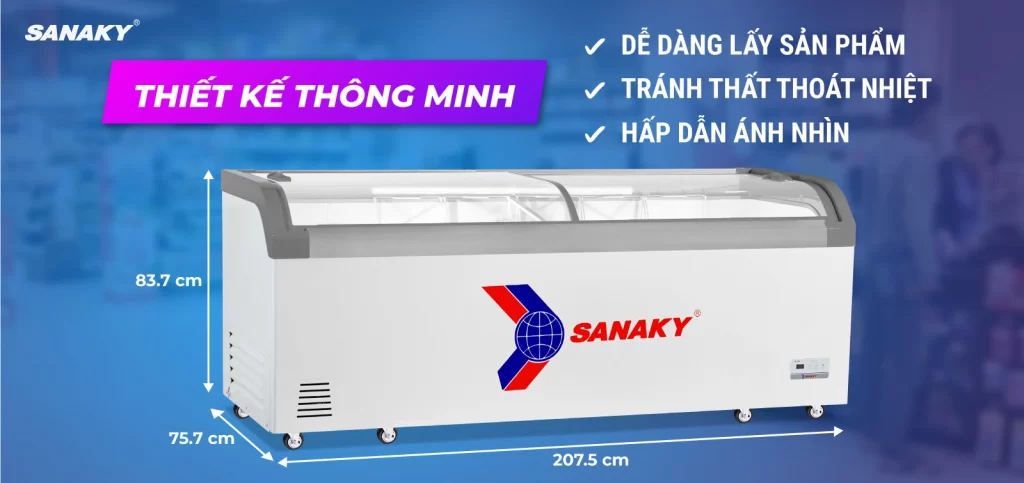 Tủ đông 750 lít Sanaky VH1008KA