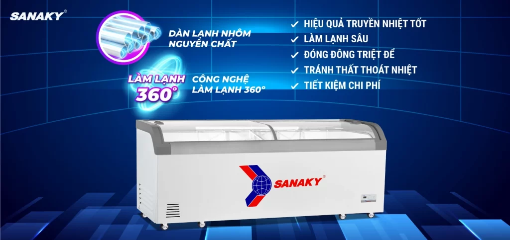 Tủ đông 750 lít Sanaky VH1008KA