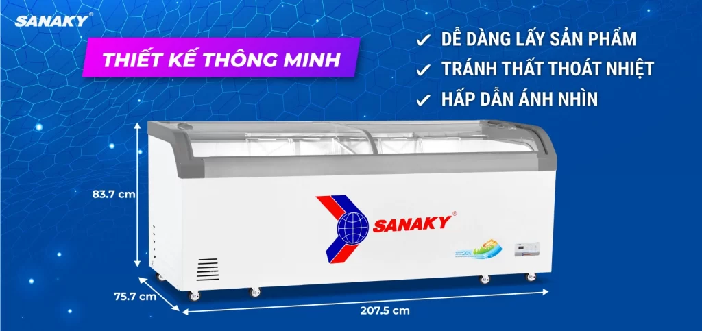 Tủ đông Sanaky 750L VH-1099KA