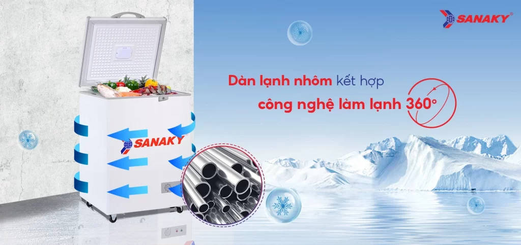 Tủ Đông Sanaky 100 Lít VH-150HY2