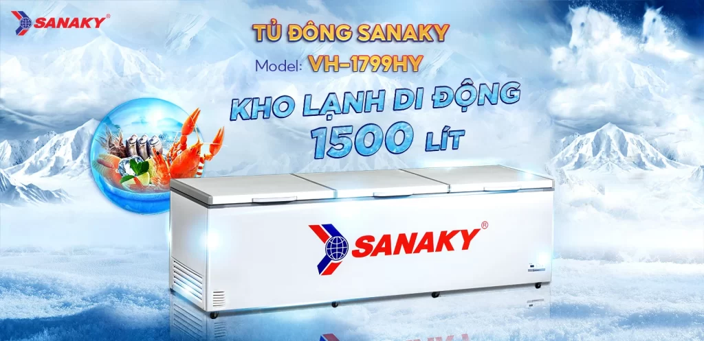 Tủ đông Sanaky  1500L VH-1799HY