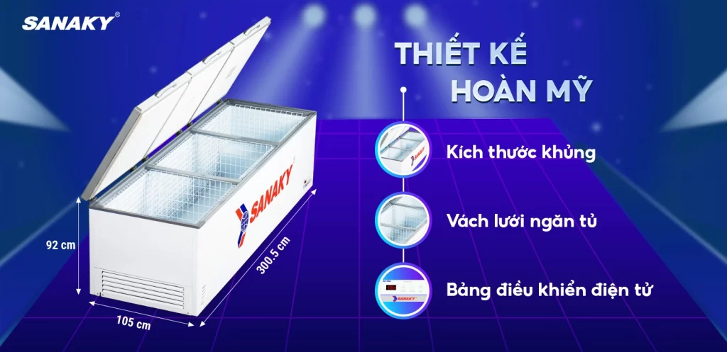 Tủ đông Sanaky  1500L VH-1799HY