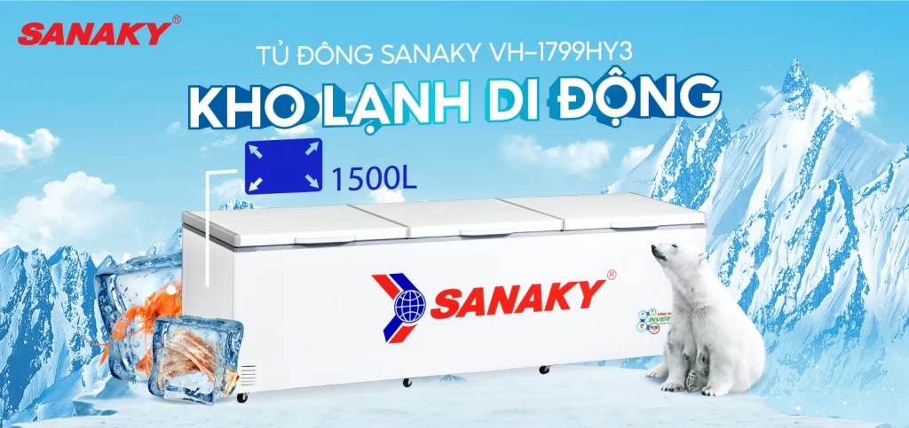 Tủ đông Sanaky Inverter VH-1799HY3