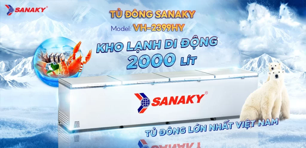 Tủ đông Sanaky 2000L VH-2399HY