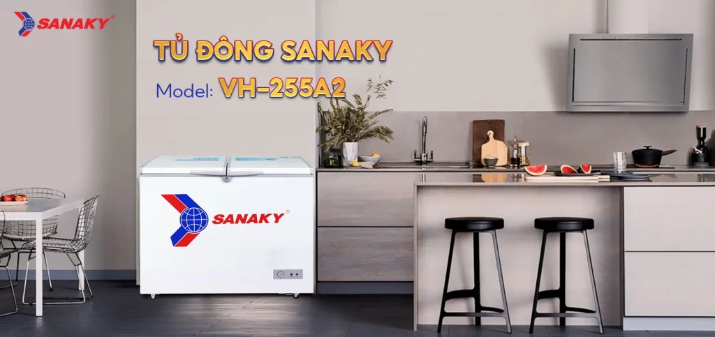 Tủ đông Sanaky 208 lít VH-255A2