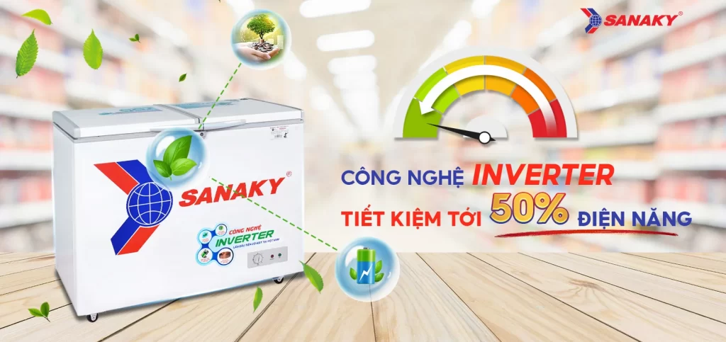 Tủ đông Sanaky Inverter 235 lít VH-2899A3
